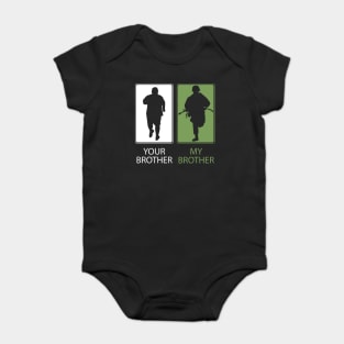 Proud Army Brother T-Shirt or Gift - Your Brother - My Brother - Sibling Siblings Baby Bodysuit